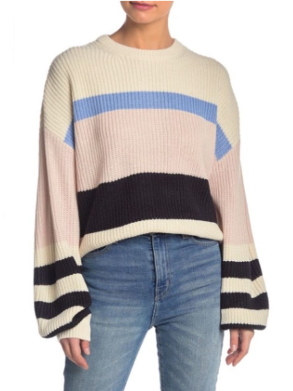 Sanctuary Striped Sweater 3X